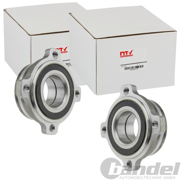 2X NTY RADLAGER-SATZ Hinten Beidseitig Passend FÜR BMW 5 Links+Rechts-image