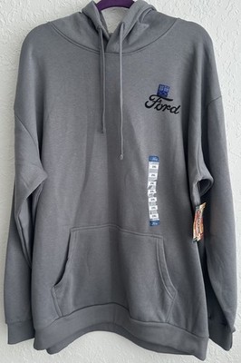 Ford Mustang 1969 Mach 1 Graphic Hoodie Gray Pullover Sweatshirt Men s 2XL NWT