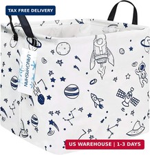 Square Storage Baskets Waterproof Canvas Children Laundry Nursery Hamper for She