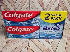 Colgate Max Fresh w/Whitening 10x Long Lasting Toothpaste Cool Mint 6oz Ea 2pk 0.25 per gallon