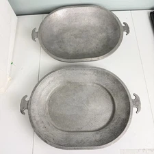 Vintage Guardian Service Ware Dutch Oven Roaster Serving Platter Tray 13x10 Set