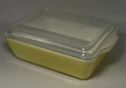 Vintage Pyrex 503-B Yellow Refrigerator Dish 1.5 Qt Fridgie 503-C Lid