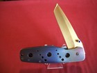 Roger Gamble Custom Hand Made Pocket Knife, w/ Titanium Handles & 134CM Blade — photo 1
