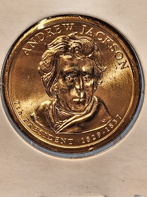 2008 P Andrew Jackson Presidential Dollar Brilliant Uncirculated US Mint Coin!