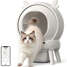 Automatische Katzentoilette Selbstreinigend 60L App-Steuerung Geruchsschutz