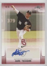 2017 Leaf Perfect Game National Showcase Red 4/5 Juan Teixeira #BA-JT2 Auto 3wu