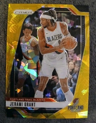 2024-25 PANINI PRIZM JERAMI GRANT GOLD CRACKED-ICE SSP #204 BLAZERS MINT s#d /10