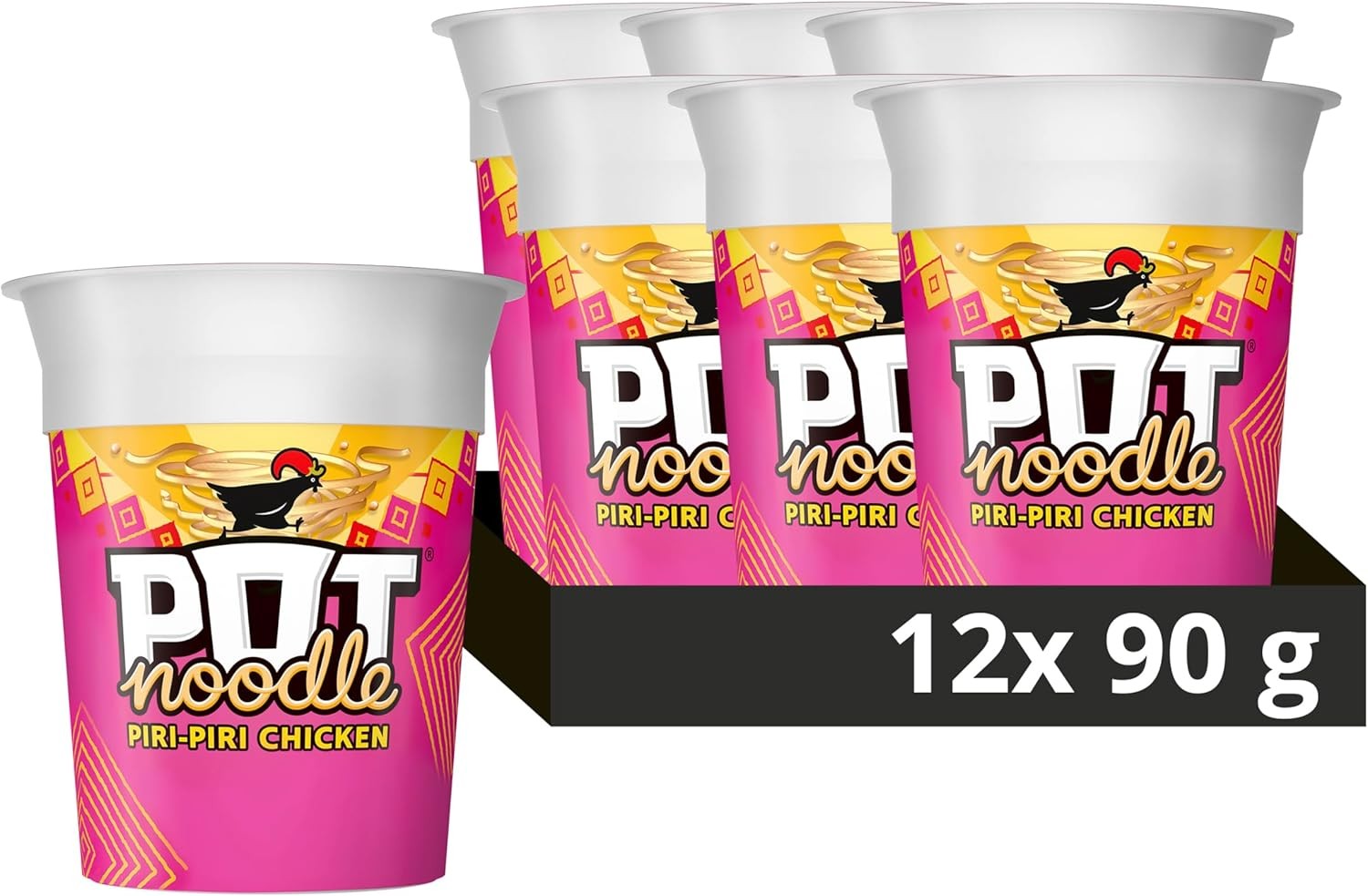 Pot Noodle Piri-Piri Chicken Instant Snack vegetarian quick to make noodles Ins