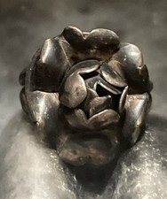 Vintage Sterling Silver Flower Blossom Ring Size 5.5
