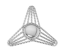 LOWRIDER BoomRing Triangle Twisted KNOCK-OFF T-Less Chrome Spinner Lowrider Bike