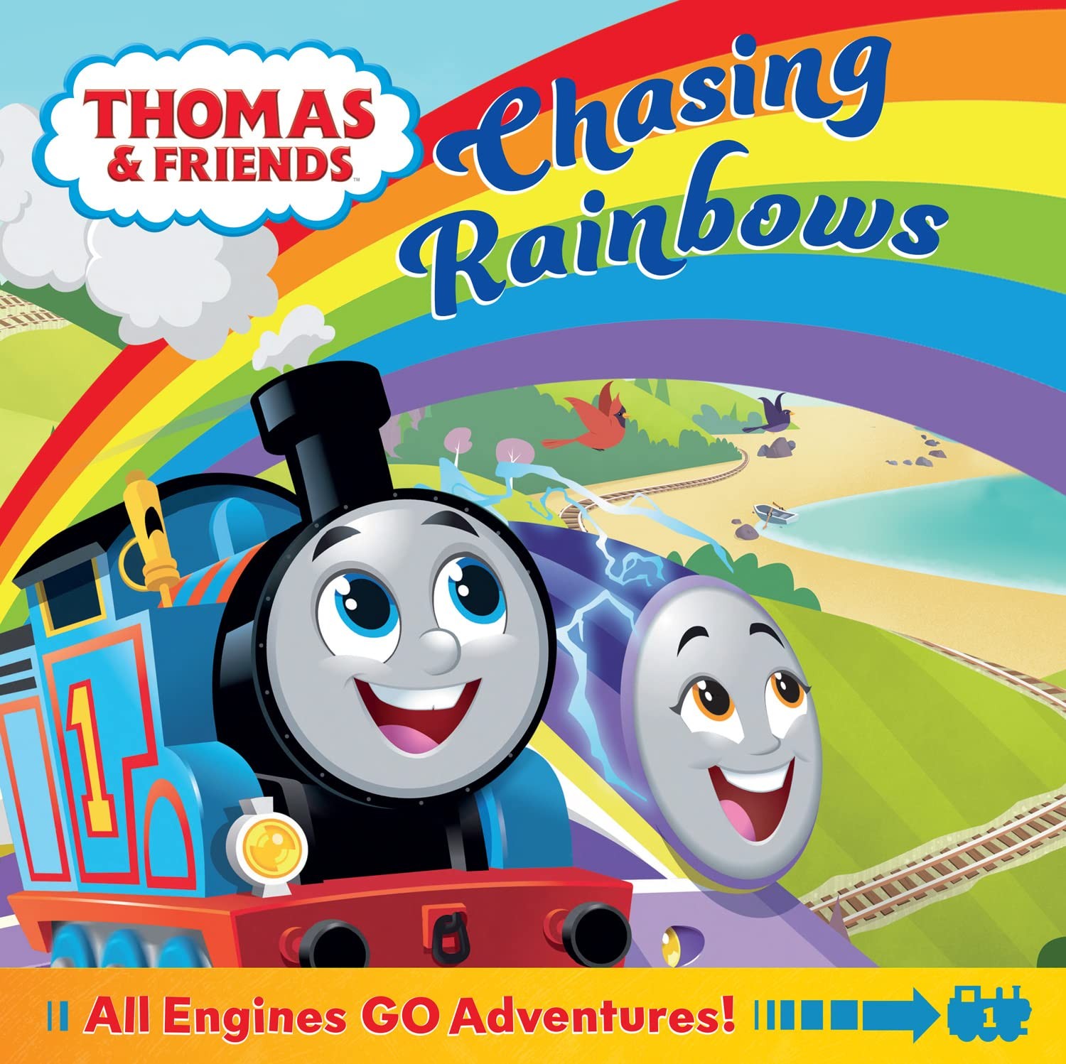 Thomas & Friends: Chasing Rainbows Storybook Paperback Illustrated Ages 4-8