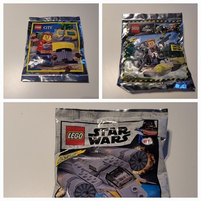 3x LEGO Polybags - City Jurassic World Star Wars Limited Edition Neu Ovp
