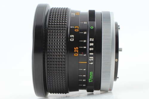 'O'【CASI COMO NUEVO】 Lente MF ultra gran angular Canon FD 17mm f4 para SLR de JAPÓN 3723 - Imagen 8 de 8