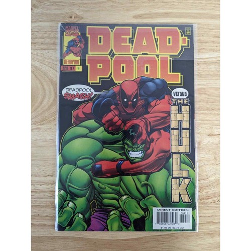 Deadpool Versus Hulk Marvel April 1997 Very Good Condition