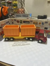 2 mini tiny tonka replacement orange containers (TRUCK NOT INCLUDED)