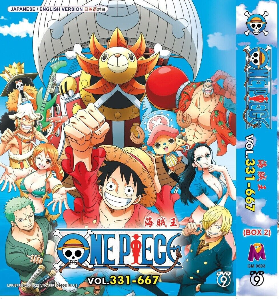 ONE PIECE Season9-17 (Vol.331-667) TV Series DVD Anime English