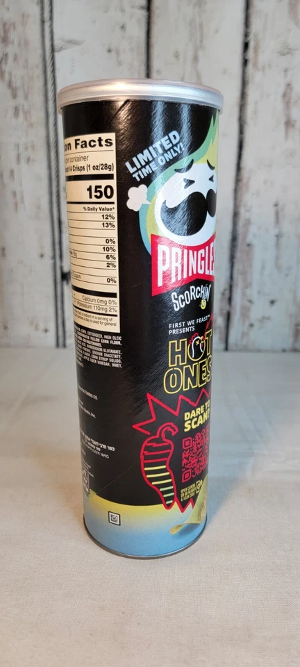 PRINGLES HOT ONES Los Calientes Verde EDIÇÃO LIMITADA LACRADA FECHADA 5,5 oz - Imagem 4 de 4
