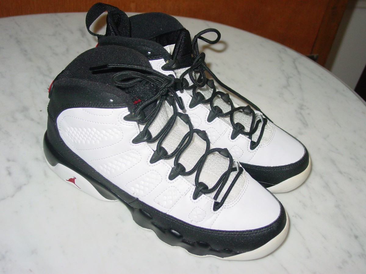 2016 Nike Air Jordan Retro 9 OG White/Black/True Red Youth Shoes