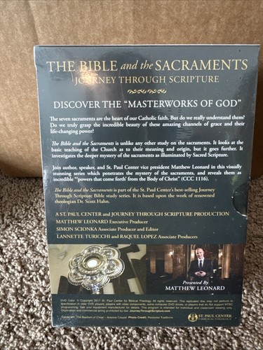 The Bible And The Sacraments Journey Through Scripture 5 DVD Set New Sealed - Picture 3 of 5