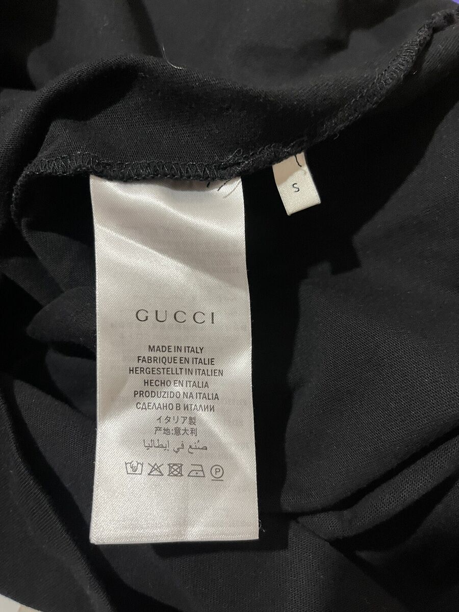GUCCI Blade Cotton Logo T Shirt Mens Black Size SMALL | eBay GUCCI Blade Cotton Logo T Shirt Mens Black Size SMALL | eBay