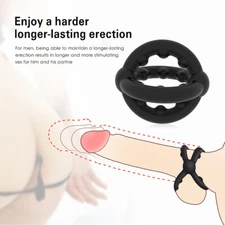 Ball-Scrotum-Stretcher-Ring-Penis Enhancer Delay Ejaculation Reusable for MEN