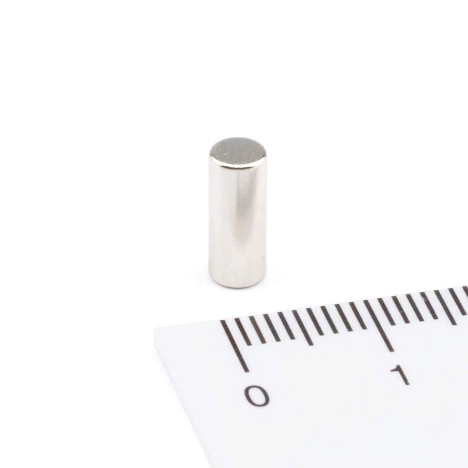 100 NEODYM STAB MAGNETE D4x10 mm N35 SCHEIBEN 800 G MODELLBAU BASTELN RUND - Bild 2 von 3