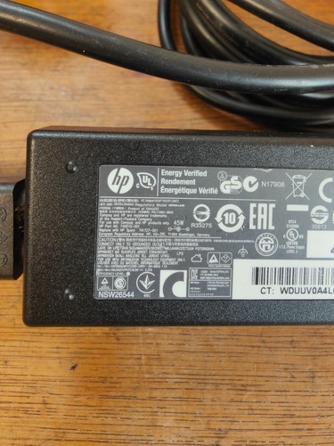 Genuine HP HSTNN-LA40 PA-1450-36HE 45W Power Adapter 3 Pin UK Plug Cable 19.5V - Afbeelding 22 van 24