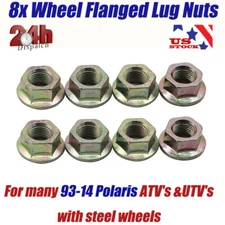 8pcs For Polaris Sportsman Ranger 3/8" Flange Wheel Lug Nut 400 500 700 #7547237