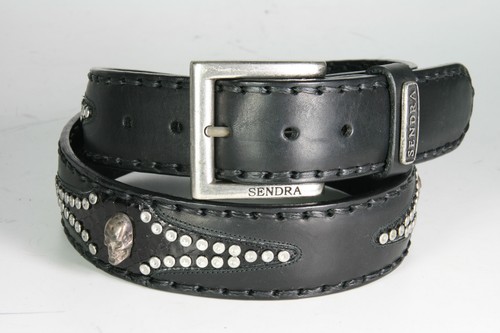 8580 Sendra Cintura Nero Teschio Teschi Nero Cintura