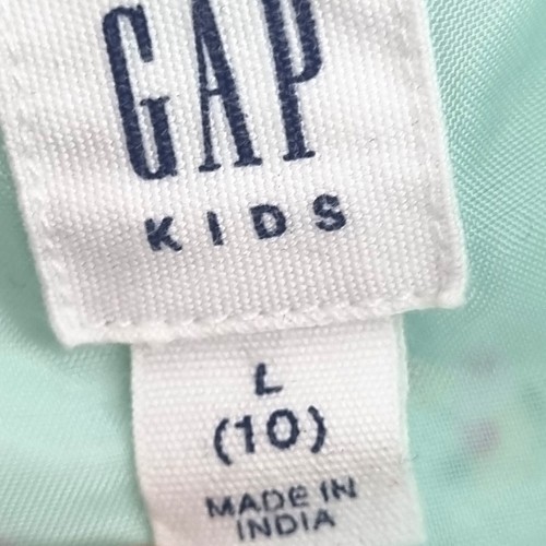 Gap Kids Girl's Aqua/Blue Floral Sleeveless Babydoll Tiered Dress India Size L - Picture 10 of 13