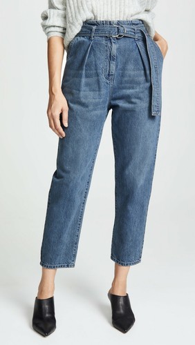 D-Ring Belt Tapered Pant Jeans 