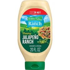 Hidden Valley Creamy Jalapeño Ranch Condiment and Dressing,20 Fluid Ounce Bottle