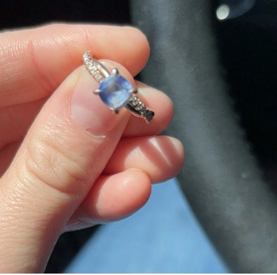 (размер-4,5) 14k розовое свернутое золото... САПФИРОВОЕ КОЛЬЦО. Zales Jewelers (Джеймс Аллен) - Изображение 3 из 4