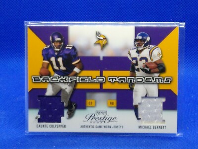 2003 Playoff Prestige Backfield Tandems 347/400 Daunte Culpepper Michael Bennett