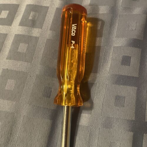 Vintage VACO P-04 Phillips Screwdriver Chrome Vanadium Steel 12 in Made In USA - Bild 2 von 6