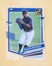 2023 Panini Clearly Donruss Gold /10 Orelvis Martinez #10 SSP 