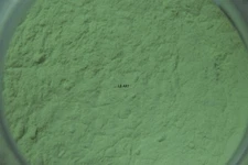 1426.08 - 1 OUNCE CLEAR SPRING GREEN BULLSEYE GLASS POWDER FRIT 90 COE FUSIBLE