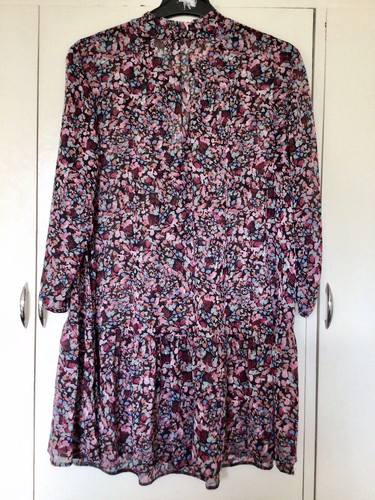 Longline Blouse 3/4 Length Sleeve Multi Coloured Blouse Plus Size 24 - Picture 2 of 3