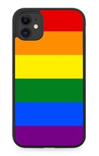 Pride Flag Rubber Phone Case Colours Rainbow Multicolour Prides LGBTQ Parade CI3