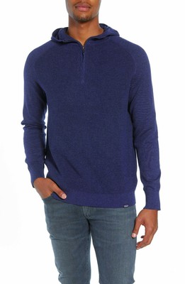 men's waffle knit zip hoodie