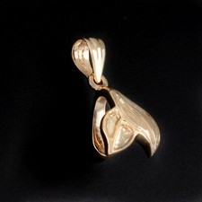 Pinch Bail 20 X 9.5MM For Pendant With Findings 14k Rose Gold Plated