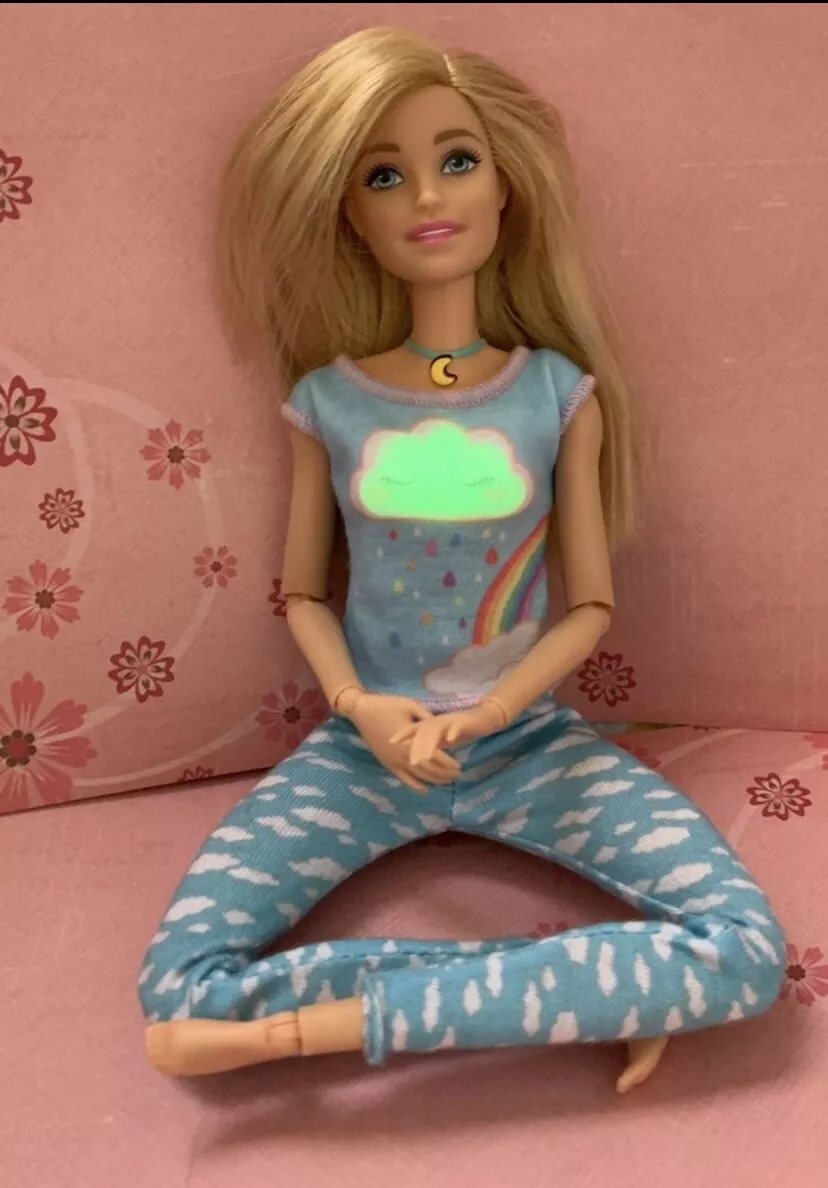 Barbie Made To Move Meditation Guided Breathe With Me Articulated Doll | eBay