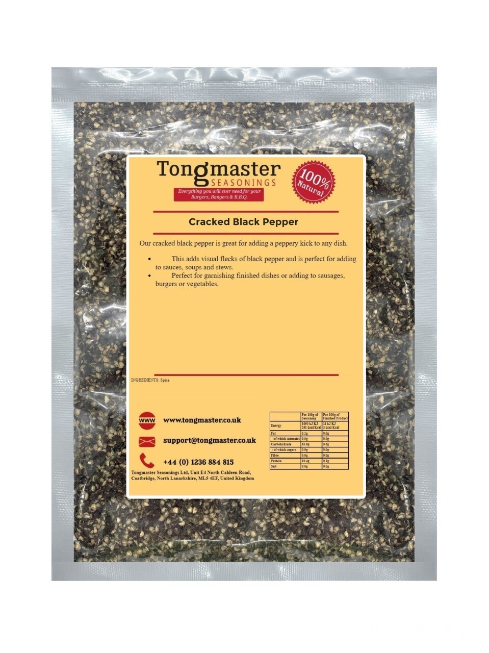 Cracked Black Pepper - 100g
