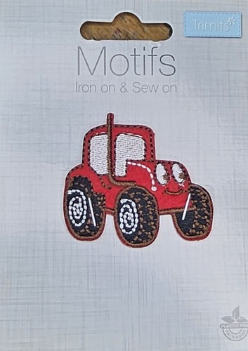 Red Tractor Motif, Iron/Sew on, Motif/Patches Applique - Picture 2 of 4