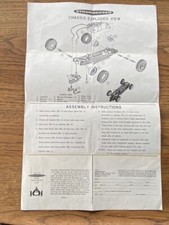 Vintage Strombecker Assembly Instructions Sheet Model Racer Ephemera