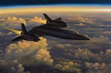 SR-71 Plane Metal Sign by Stan Stokes