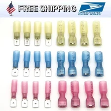 Waterproof Electrical Heat Shrink Male & Female Spade Wire Connectors Terminals