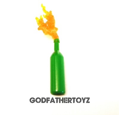 MARVEL LEGENDS MOLOTOV COCKTAIL FLAMING BURNING EXPLOSIVE EFFECT CUSTOM FODDER 