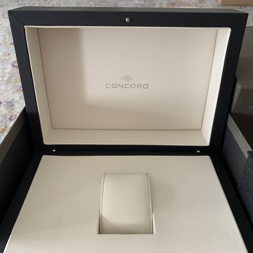 Concord Watch Box Inner Outer Booklet Quartz Manual Empty Large 8.5x6.25x5 - Picture 5 of 24