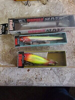 LOT OF 3 DIFF. Rapala SP 9-HCL, 13 CLN, SL-13 BTS Lures, new in original  boxes 